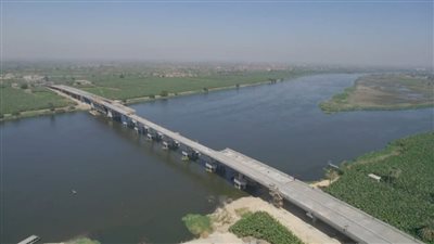  تصوير جوي لأعمال تنفيذ محور الفشن بمحافظة بني سويف (فيديو)