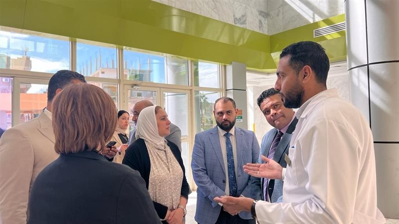 جانب من استقبال الوفد،