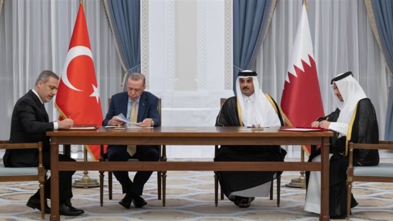 أردوغان وأمير قطر،