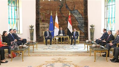 مباحثات مصرية قبرصية بالاتحادية.. تعزيز التعاون في مجال الطاقة وتطورات الأوضاع في غزة أبرز الملفات