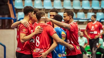 فوز رجال طائرة الأهلي على المقاولون العرب في الدوري