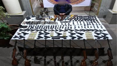 ضبط ورشة لتصنيع الأسلحة النارية بداخلها 39 قطعة في بولاق الدكرور