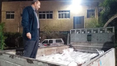 التحفظ على طن سكر تمويني مهرب للسوق السوداء في الشرقية (صور)