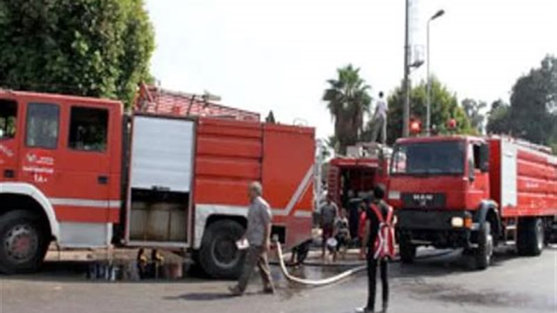 حريق شقة بالإسكندرية،
