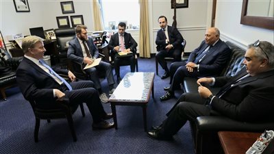 وزير الخارجية يلتقى عددًا من قيادات ورؤساء لجان مجلس النواب الأمريكي (صور)