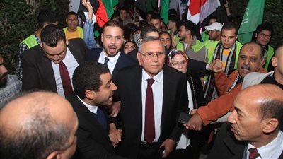 كواليس المؤتمر الختامي للمرشح الرئاسي عبد السند يمامة فى منيل شيحة