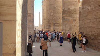 مدير معبد الكرنك بالأقصر: رواج سياحي كبير تزامنا مع الموسم الشتوي (صور)