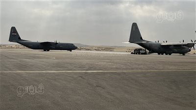 مطار العريش يستقبل 5 طائرات تحمل مساعدات وسيارات إسعاف لـ غزة