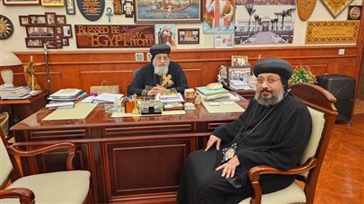 البابا تواضروس يتلقى تقريرا عن الخدمة في إيبارشية الوادي الجديد