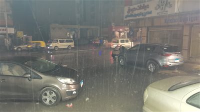 هطول أمطار غزيرة فى محافظة الإسكندرية 
