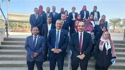 وفد مكتبة مصر العامة بأسوان يزور مكتبة الأقصر لنقل وتبادل الخبرات