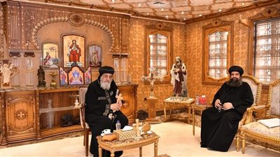 البابا تواضروس يتلقى تقريرا عن الخدمة في إيبارشية أبنوب بأسيوط