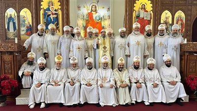 الأنبا مينا يترأس اجتماع كهنة إيبارشية غرب كندا