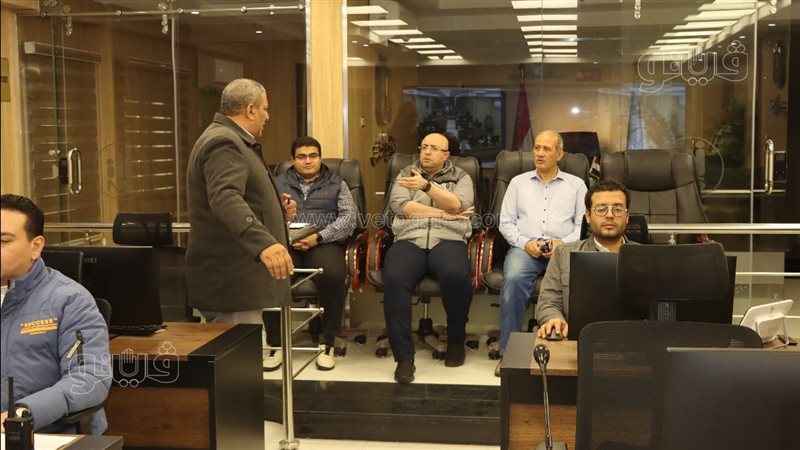  محافظ بني سويف بمركز