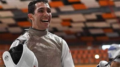محمد حمزة لاعب السلاح يتأهل لنصف نهائي بطولة الجائزة الكبرى
