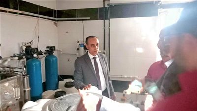 وكيل صحة البحيرة يتفقد مبنى الغسيل الكلوي الجديد بأبو حمص (صور)