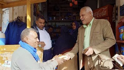 توزيع 7 أطنان سكر بسعر 27 للكيلو على المواطنين في بني عبيد بالدقهلية 