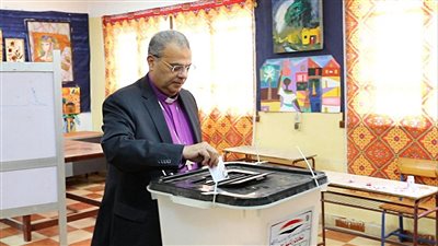 رئيس الإنجيلية يدلي بصوته في الانتخابات الرئاسية: لأجل بناء مستقبل مصر