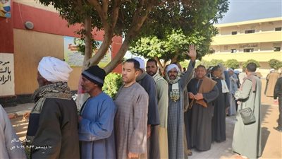 طوابير من الأهالي أمام لجان الانتخابات الرئاسية في قرى ونجوع قنا (صور)
