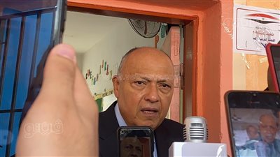 وزير الخارجية يدلي بصوته في الانتخابات الرئاسية (فيديو وصور) 