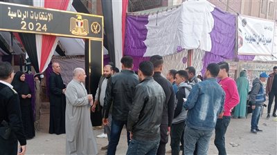 توافد الناخبين على لجان الاقتراع في أول أيام الانتخابات الرئاسية بالخانكة