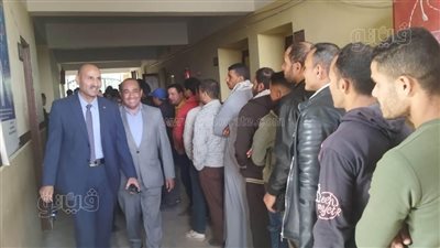 سكرتير بني سويف يتفقد أعمال التصويت في لجان انتخابات الرئاسة