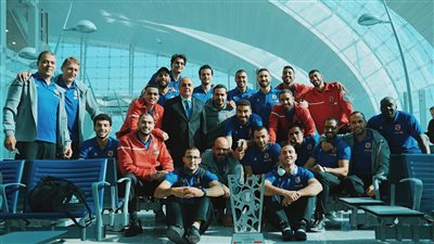 بعثة رجال يد الأهلي تصل القاهرة بعد التتويج في السوبر المحلي