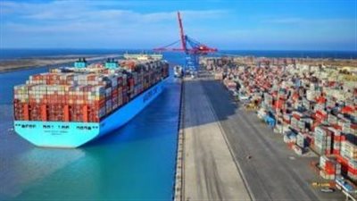 تصوير جوي لأعمال تطوير ميناء السخنة ضمن خطة النهوض بالموانئ المصرية (فيديو)