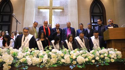 رئيس الإنجيلية يشهد رسامة شيوخ وشمامسة جدد لكنيسة سراي القبة