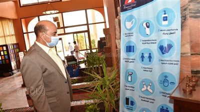 تطبيق الإجراءات الاحترازية فى المواقع الأثرية والسياحية بأسوان | صور