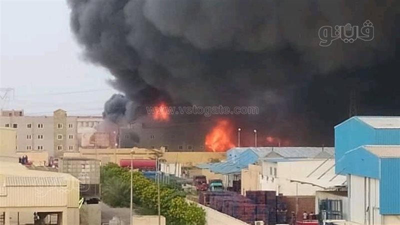 حريق مصنع العاشر