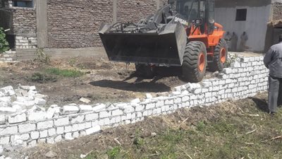 حملة لإزالة التعديات على الأراضي الزراعية في الأقصر