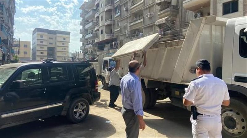 حملة اشغالات بالمنصورة