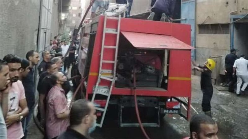 حريق محل حلويات بالمعادي