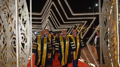 بالزغاريد.. تخريج 266 طالبًا بالأكاديمية العربية للعلوم والتكنولوجيا بأسوان | صور