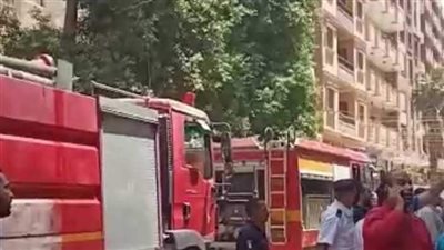 ندب المعمل الجنائي لمعاينة حريق مخزن بقليوب 