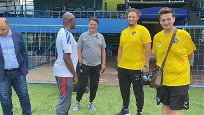 بيراميدز يختتم تدريباته بحضور سفير مصر في تنزانيا استعدادا لمواجهة عزام | صور