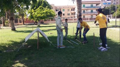 براعم كشافة الإسماعيلية يتدربون على الحياة الخلوية | صور 