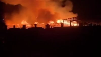 تفاصيل جديدة عن حريق مصنع بمنطقة الاستثمار في الإسماعيلية | فيديو