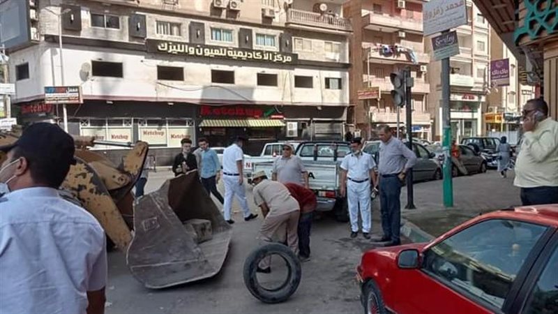 حملة إشغالات بالمنصورة