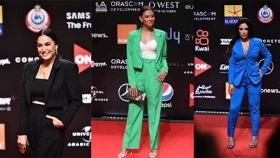 خبير موضة: البدلة أبرزت جمال وشياكة الفنانات في مهرجان الجونة | صور 