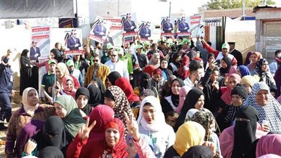 المرأة تتصدر المشهد في الانتخابات الرئاسية بكفرالشيخ (صور)