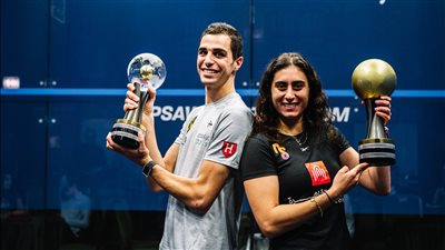 الإسكواش، علي فرج ونور الشربيني يتصدران التصنيف العالمي