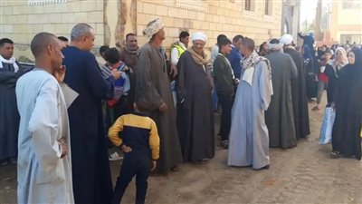 تزايد أعداد الوافدين على لجان التصويت بمراكز الأقصر (صور)