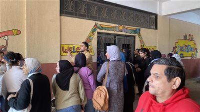 استمرار توافد المواطنين على لجان الانتخابات الرئاسية بالمعادى (صور)