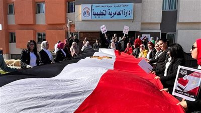 علم مصر وإرشادات ذوي الهمم أبرز المشاهد في الانتخابات بالإسكندرية (صور)