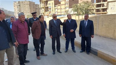 محافظ الجيزة يتفقد أعمال تطوير طريق 6 أكتوبر بمركز أبو النمرس (صور)