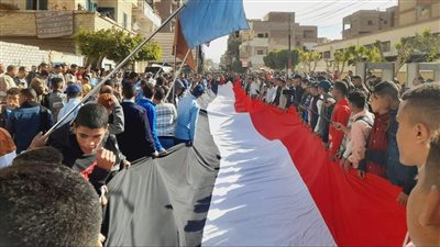 مسيرة حاشدة لحث المواطنين على المشاركة في الانتخابات بأسيوط (فيديو وصور) 