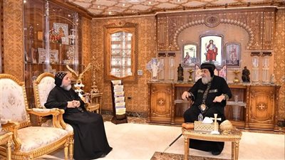  البابا تواضروس يتلقى تقريرا عن الخدمة في إيبارشية سيناء الجنوبية