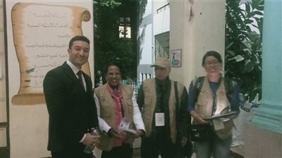 وفد الاتحاد الأفريقي يتفقد سير الانتخابات الرئاسية بلجان جاردن سيتي (صور)